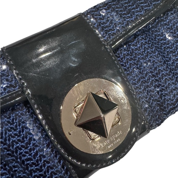 Kate Spade Small Ava Blue Clutch NWT - Picture 10 of 10